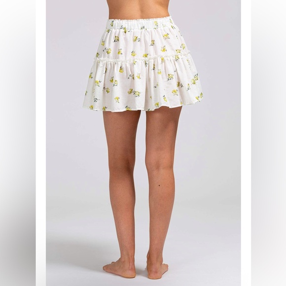 Eberjey Nostalgia Garden Nellie Floral Print Mini Skirt Size Large New - Picture 2 of 10
